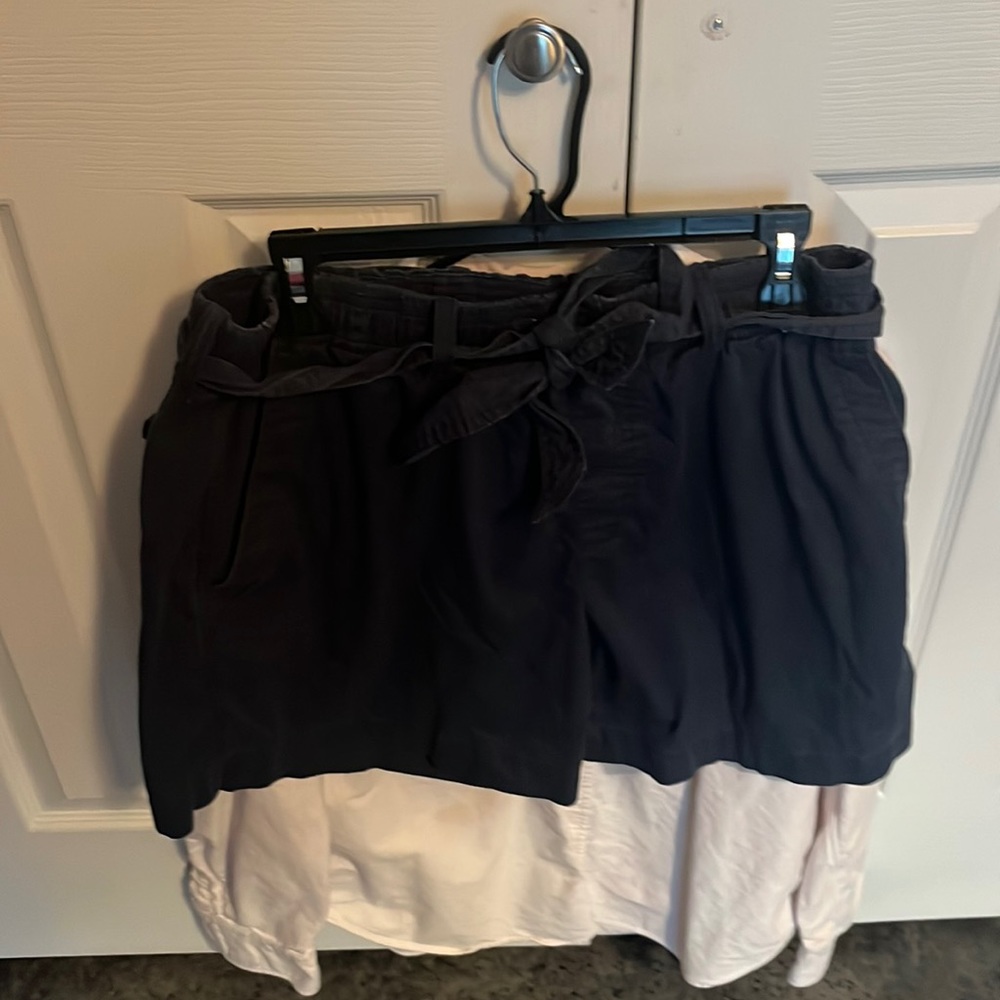 Large, polo dress shorts with free XL polo button down
